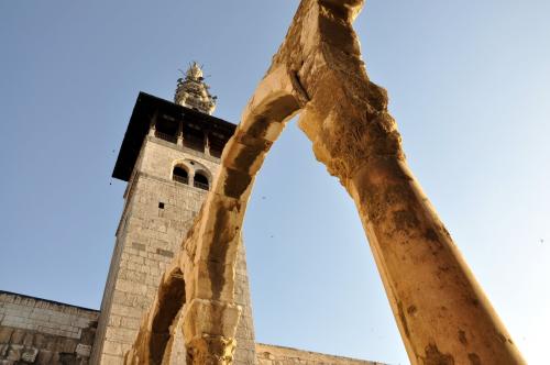 This minaret in the Ummayad mosque, is the place  where Jesus will return back to Earth near the end of time